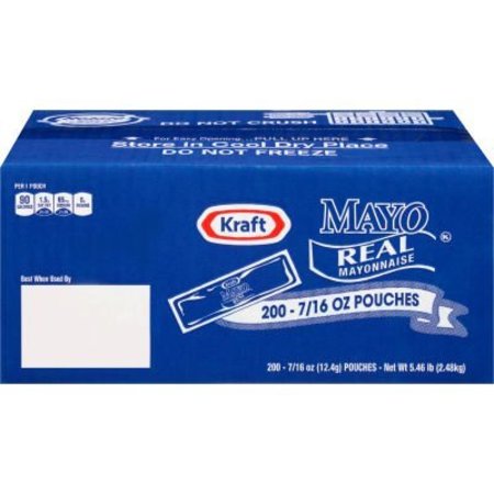 GREEN RABBIT HOLDINGS KRAFT Mayo Real Mayonnaise Single Serve Packets, 0.44 oz, 200 Count 22001118